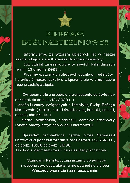 plakat kiermasz 2023